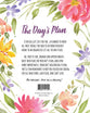Undated Diary/Planner: The Day's Plan: Tasks, To-Do's, & Time With God