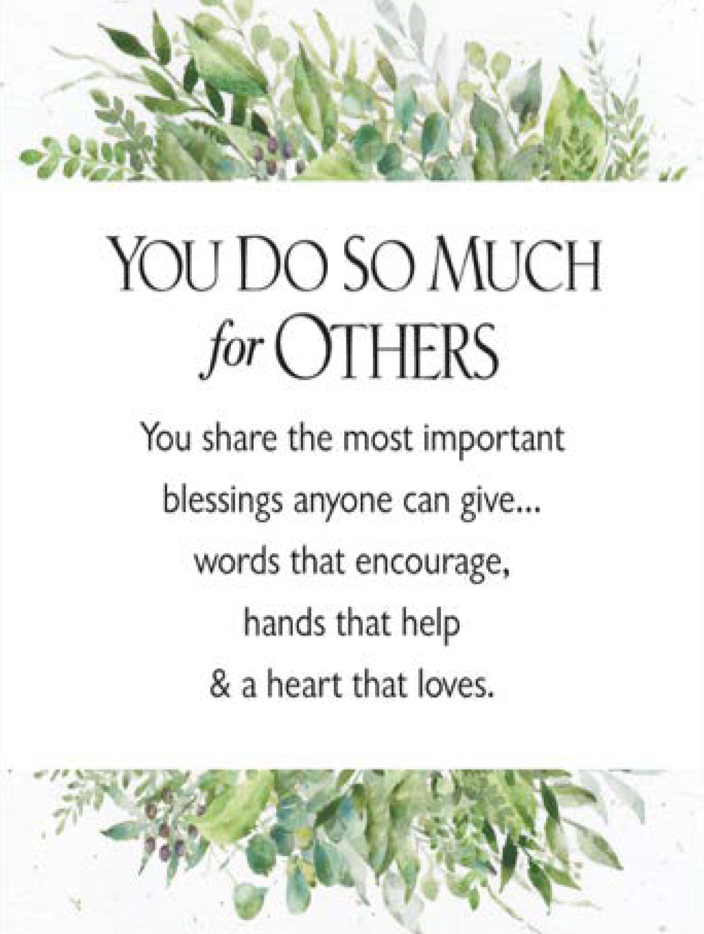 You Do So Much For Others (Mini Book)