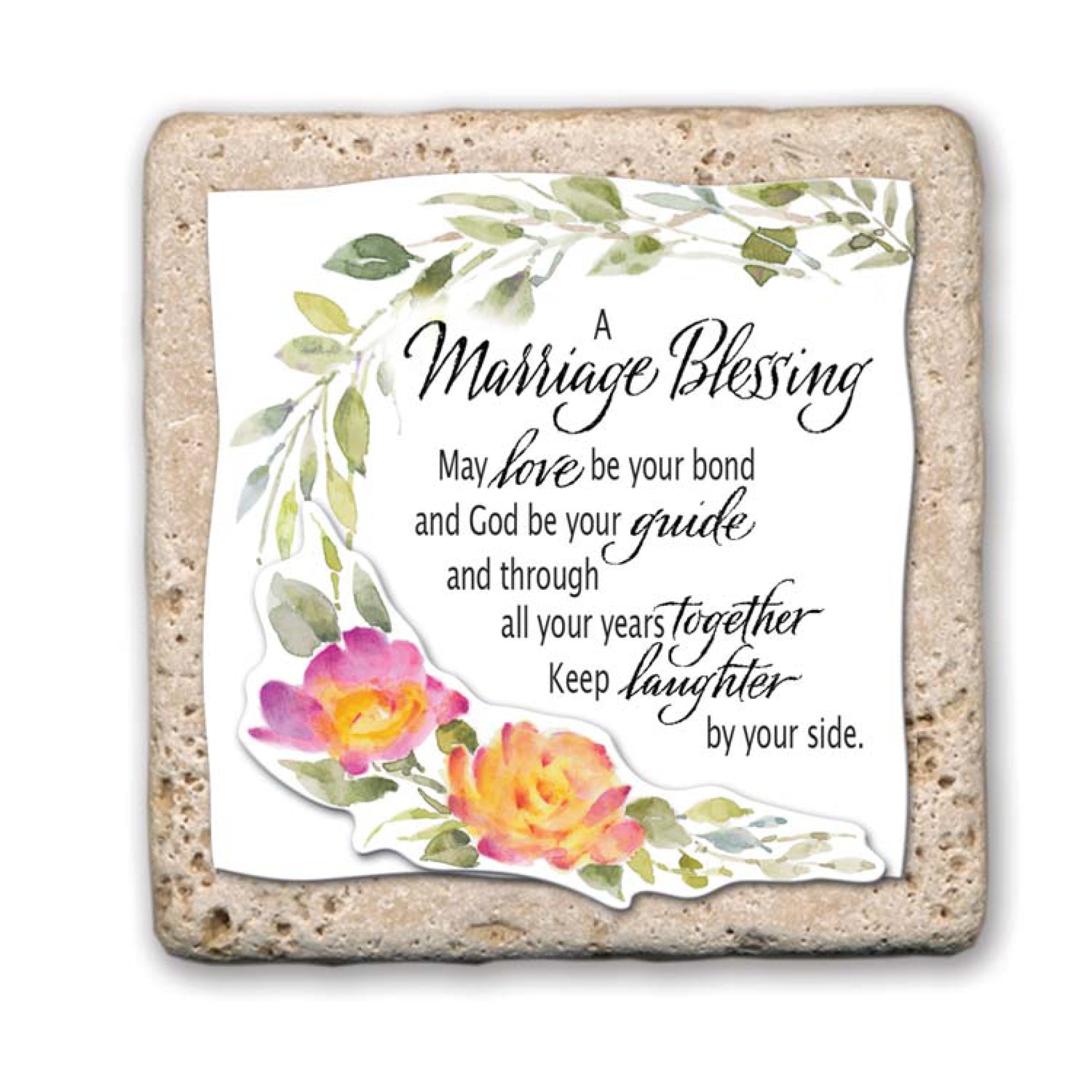 Sentiment Tile: A Marriage Blessing (Ceramic)