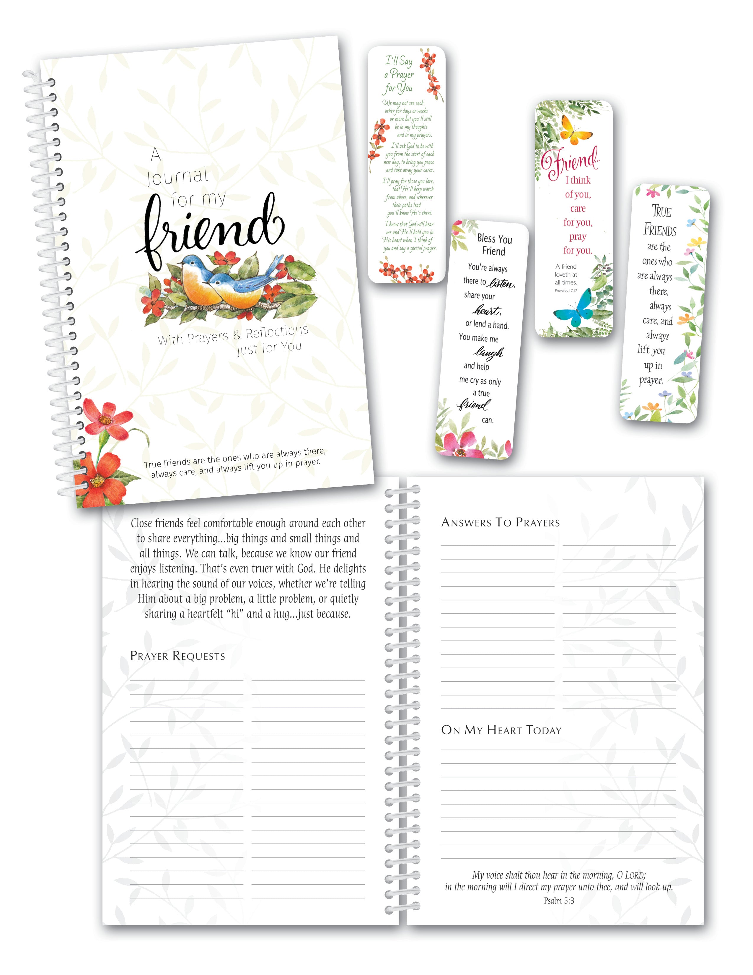 Journal (includes 4 bookmarks): A Journal for My Friend: with Prayers & Reflections just for you