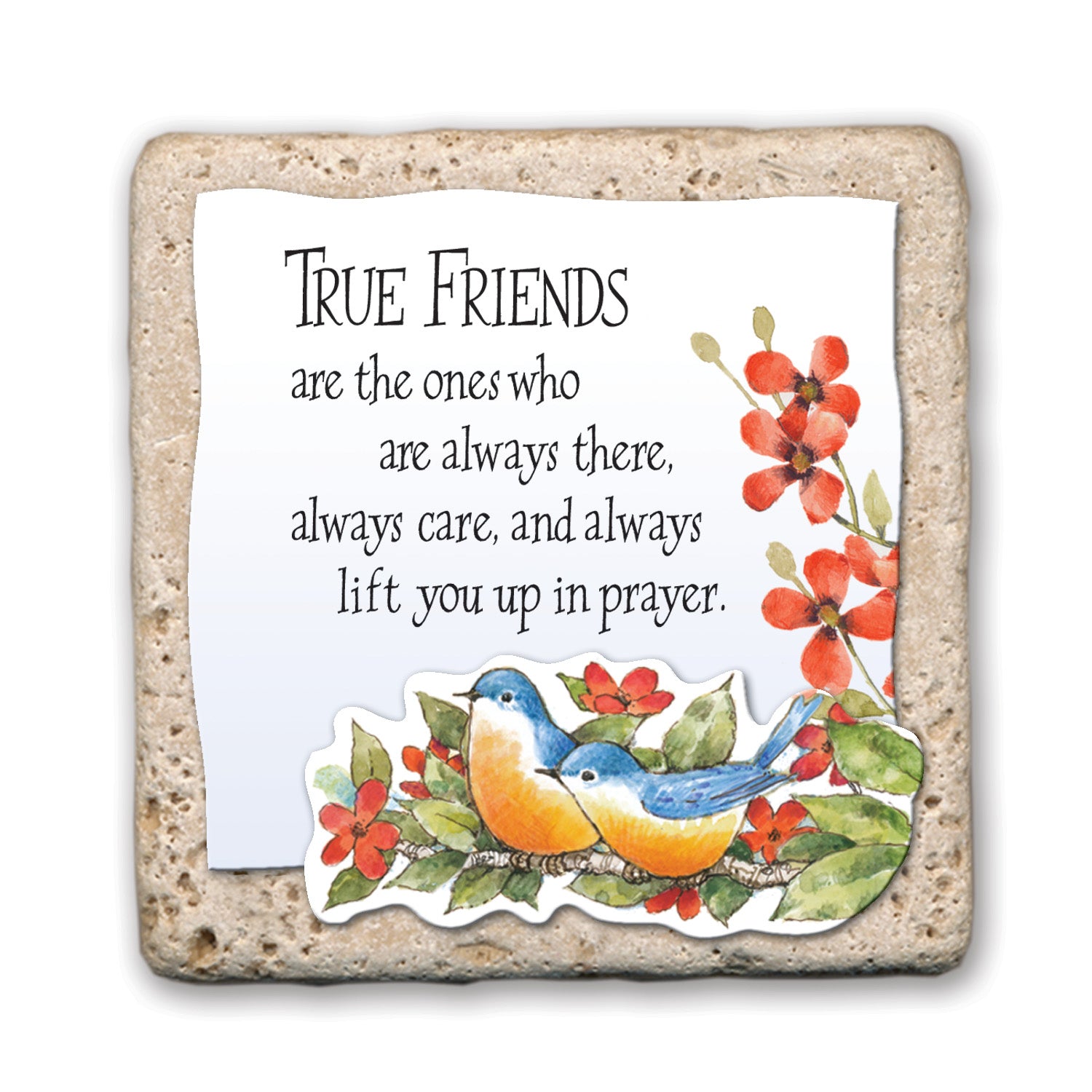 Sentiment Tile: True Friends (Ceramic)