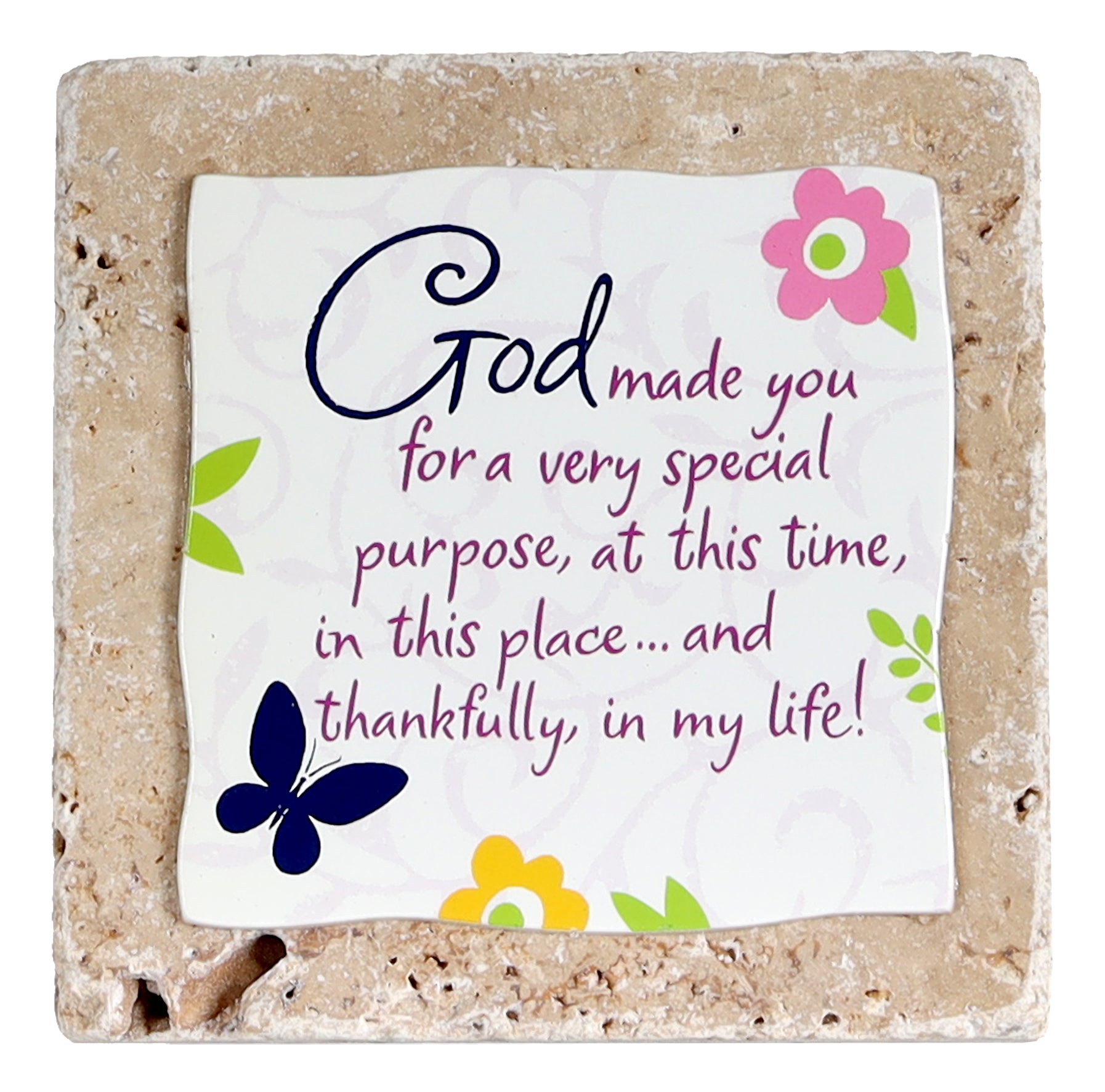 Sentiment Tile: God Made You... (Ceramic)