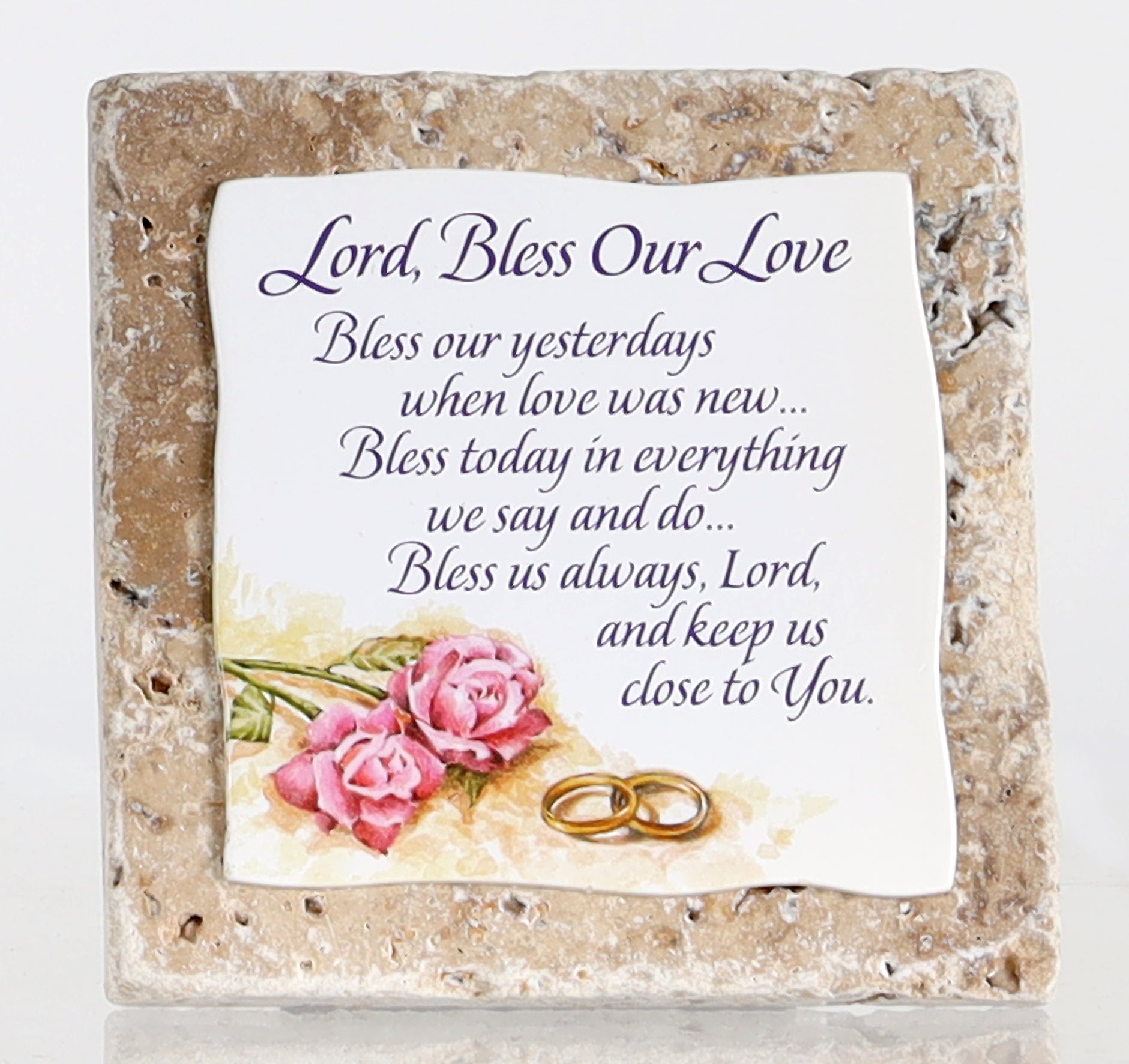 Sentiment Tile: Lord, Bless Our Love (Ceramic)