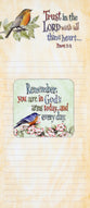 Notepad and Magnet: Trust in the Lord