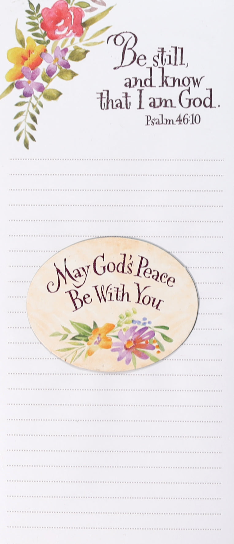 Notepad and Magnet: Be Still and Know