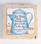 Sentiment Tile: God Bless Those Friends (Prov 17:17) (Ceramic)