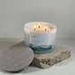 Soy Blend Candle (48 hours burn time, 330g): Jars of Faith, Rest, Psalm 46:10a, Teal, Fragrance English Pear & Freesia