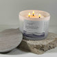 Soy Blend Candle (48 hours burn time, 330g): Jars of Faith, Comfort, Psalm 34:18, Purple, Fragrance Timber & Petals