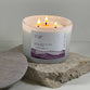 Soy Blend Candle (48 hours burn time, 330g): Jars of Faith, Faith, 2 Cor. 5:7, Violet, Fragrance Raspberry & Vanilla