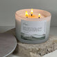 Soy Blend Candle (48 hours burn time, 330g): Jars of Faith, Peace, Green, Fragrance Lemongrass & Persian Lime