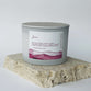 Soy Blend Candle (48 hours burn time, 330g): Jars of Faith, Love, 1 Cor. 13:4-7, Pink, Fragrance Champagne & Strawberries