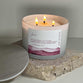 Soy Blend Candle (48 hours burn time, 330g): Jars of Faith, Love, 1 Cor. 13:4-7, Pink, Fragrance Champagne & Strawberries