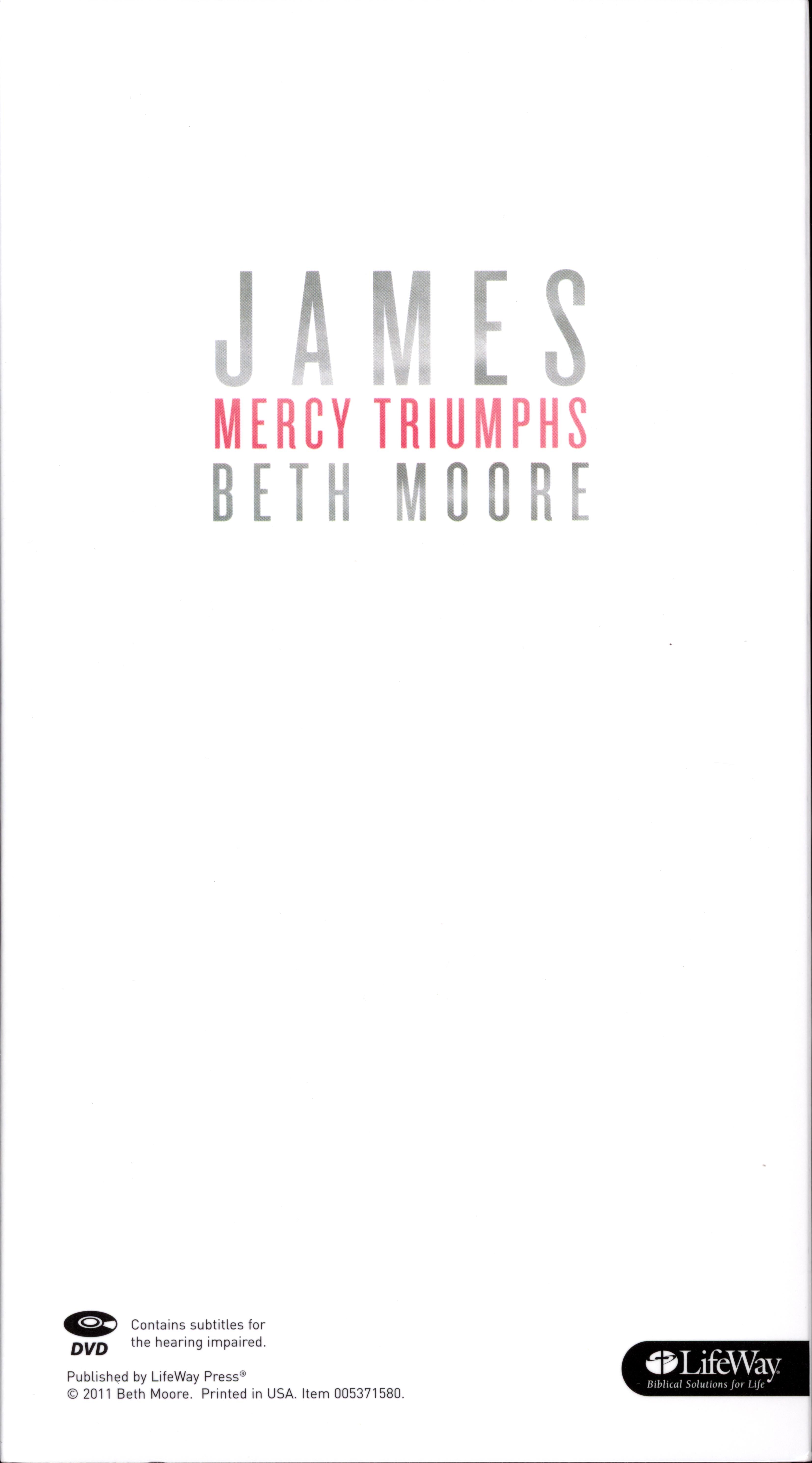 James (6 Dvds, 556 Minutes): Mercy Triumphs (DVD Only Set) (Beth Moore Bible Study Series)