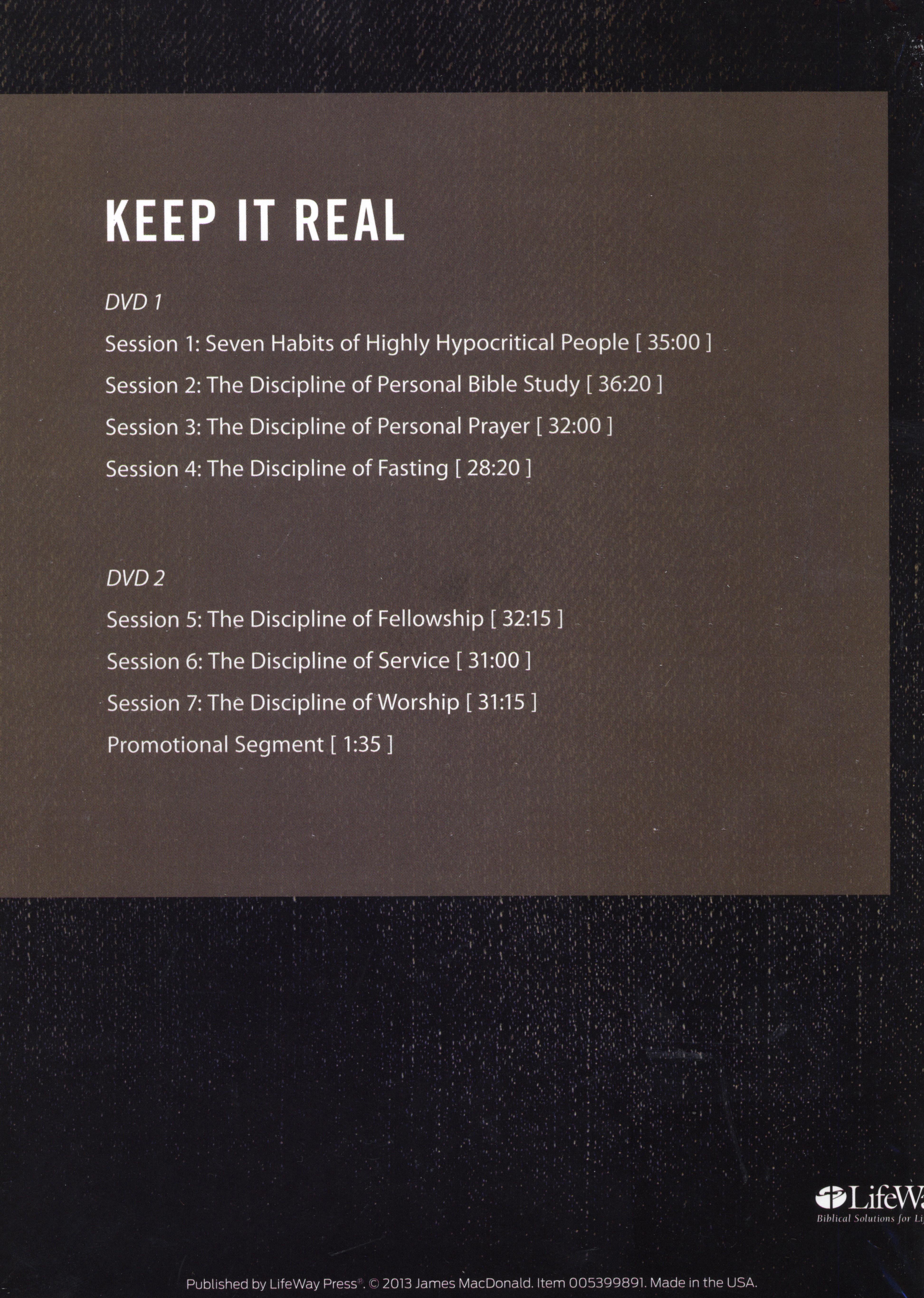 Authentic: Developing the Disciplines of a Sincere Faith (2 Dvd Set)