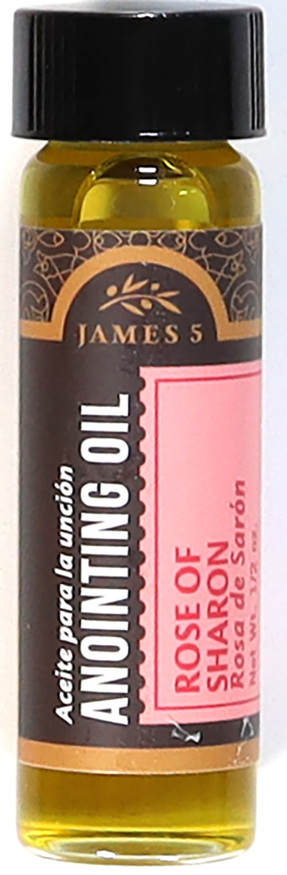 Anointing Oil: Rose of Sharon (Glass Vial, Net Wt. 1/2 oz.)