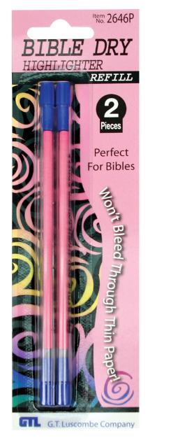 Dry Highlighter Refills 2 Pack Pink