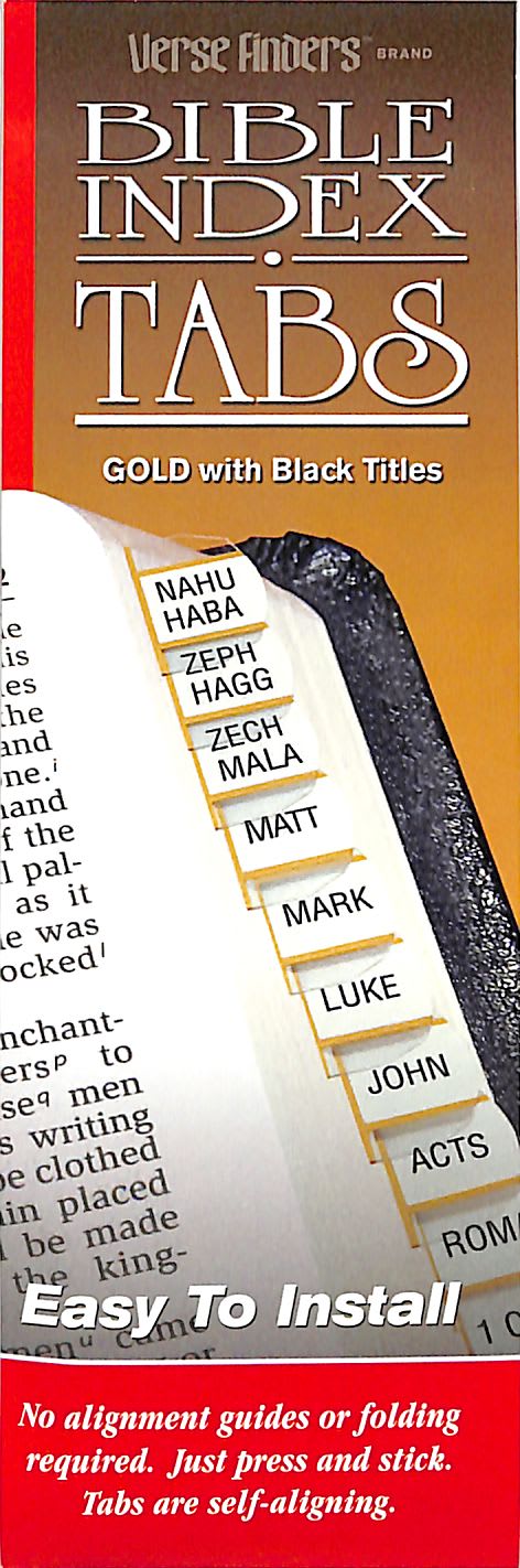 Bible Tabs Verse Finders Gold (Horizontal)