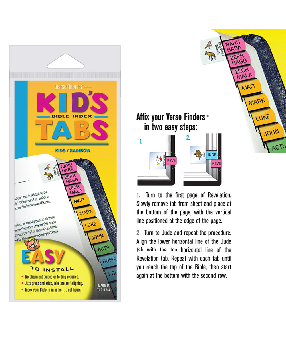 Bible Tabs Verse Finders Kid's Tabs (Horizontal)