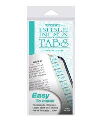 Bible Tabs Verse Finder (Horizontal) Damask - Teal Blue