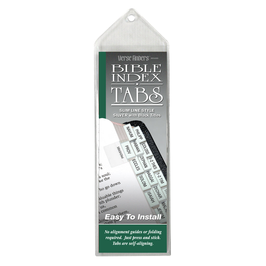 Bible Tabs Verse Finders Silver (Slim Line)