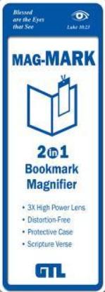 Bookmark: Mag-Mark 2 in 1 Bookmark Magnifier