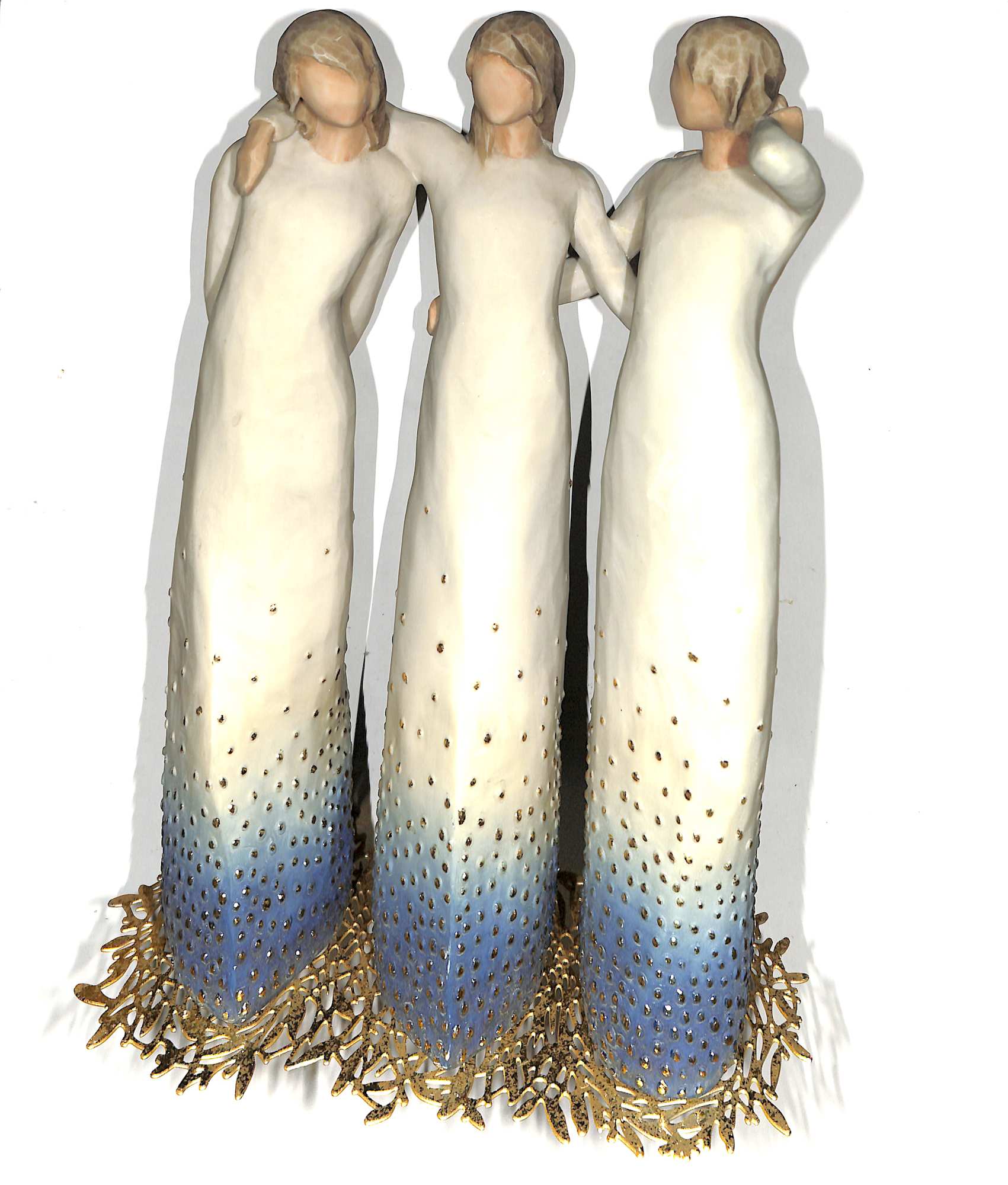 Willow Tree Figurine: By My Side (3 Women Standing Together) (Signature Collection)