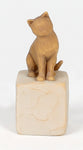Willow Tree Figurine: Love My Cat, Tan (Light) (Small Standing) (Love My Pets Series)