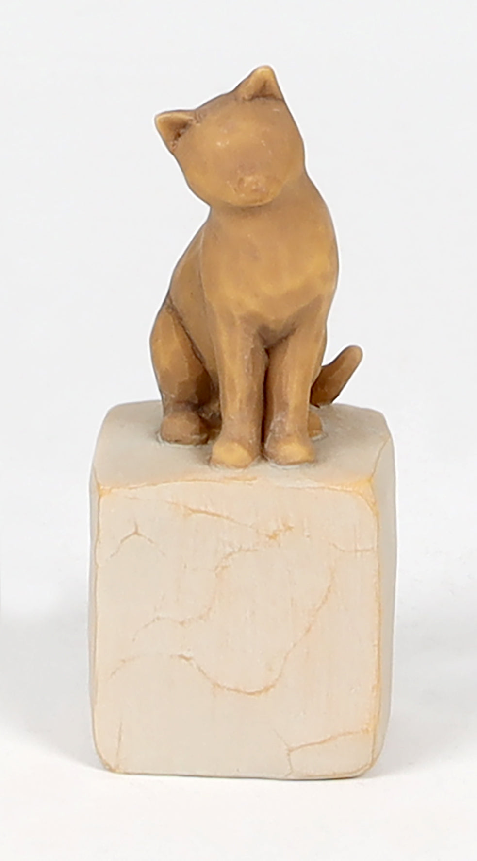 Willow Tree Figurine: Love My Cat, Tan (Light) (Small Standing) (Love My Pets Series)