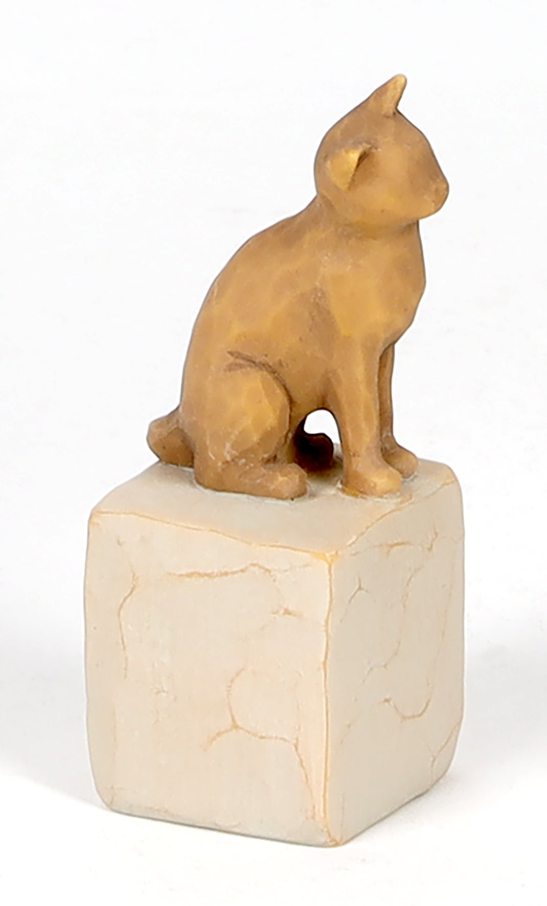 Willow Tree Figurine: Love My Cat, Tan (Light) (Small Standing) (Love My Pets Series)