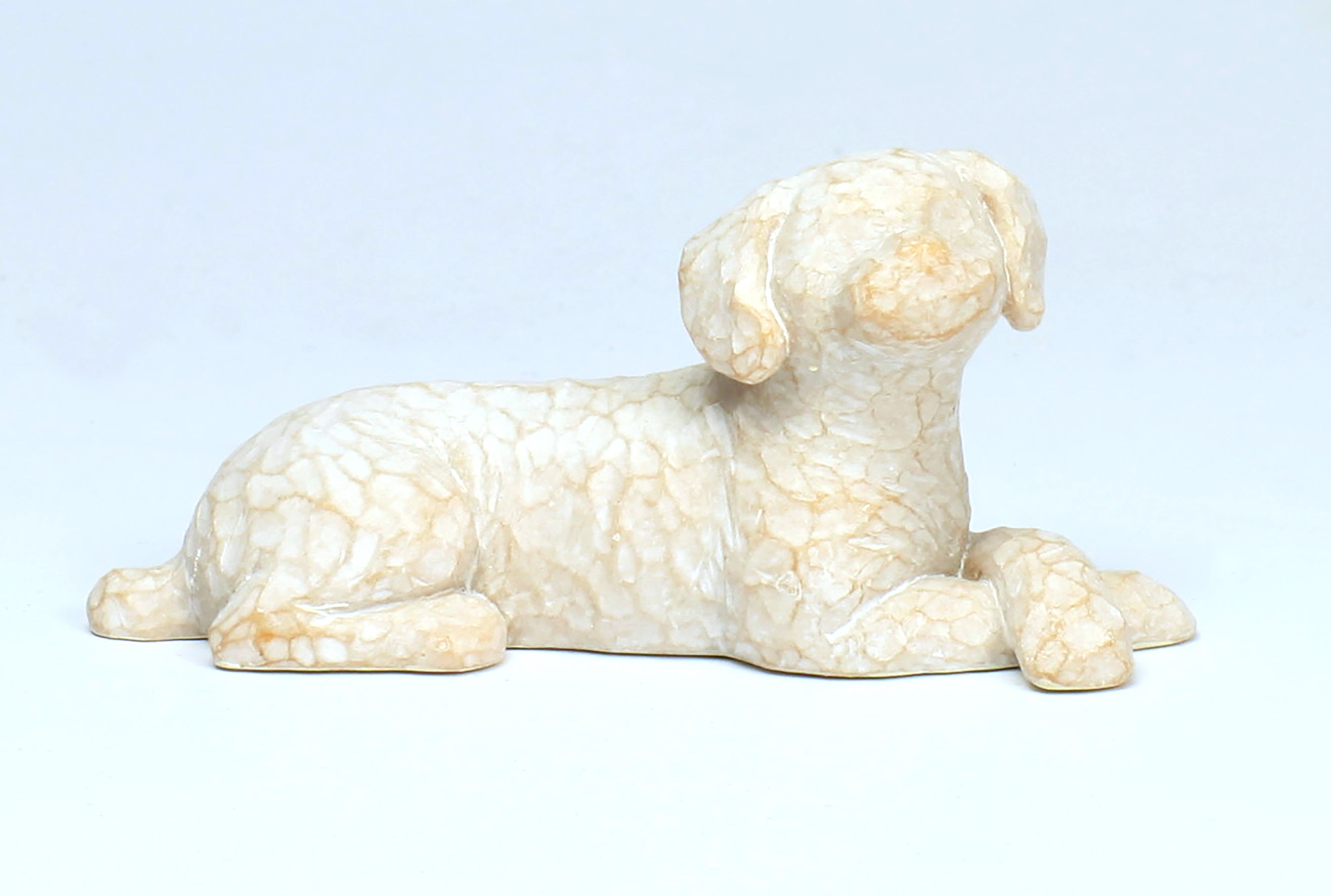 Willow Tree Figurine: Love My Dog, White (Small, Lying Down) (Love My Pets Series)