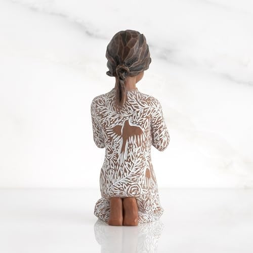 Willow Tree Darker Skin and Hair Figurine: Prayer of Peace
