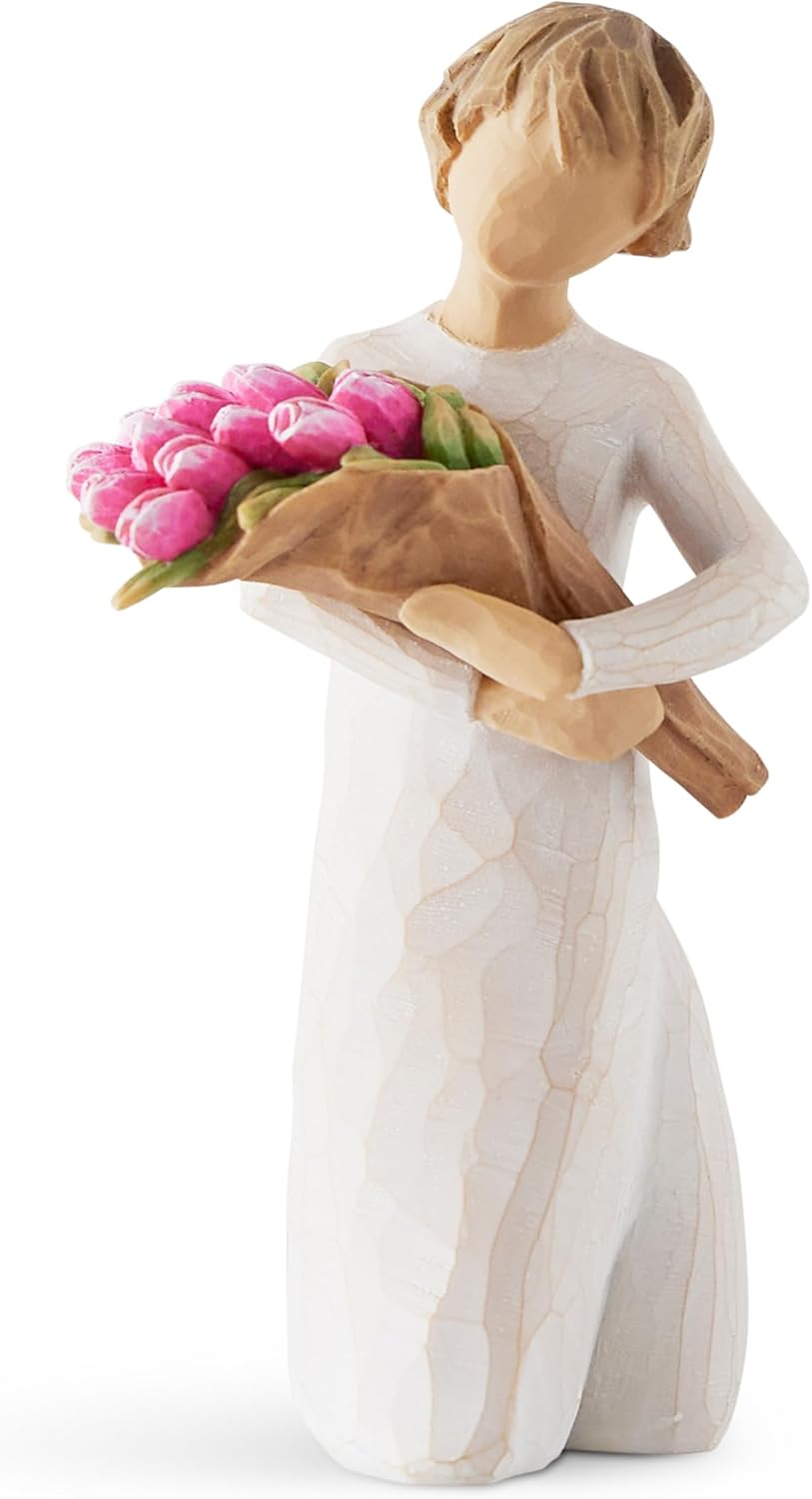 Willow Tree Ornament: Bright Hope, Pink Bouquet