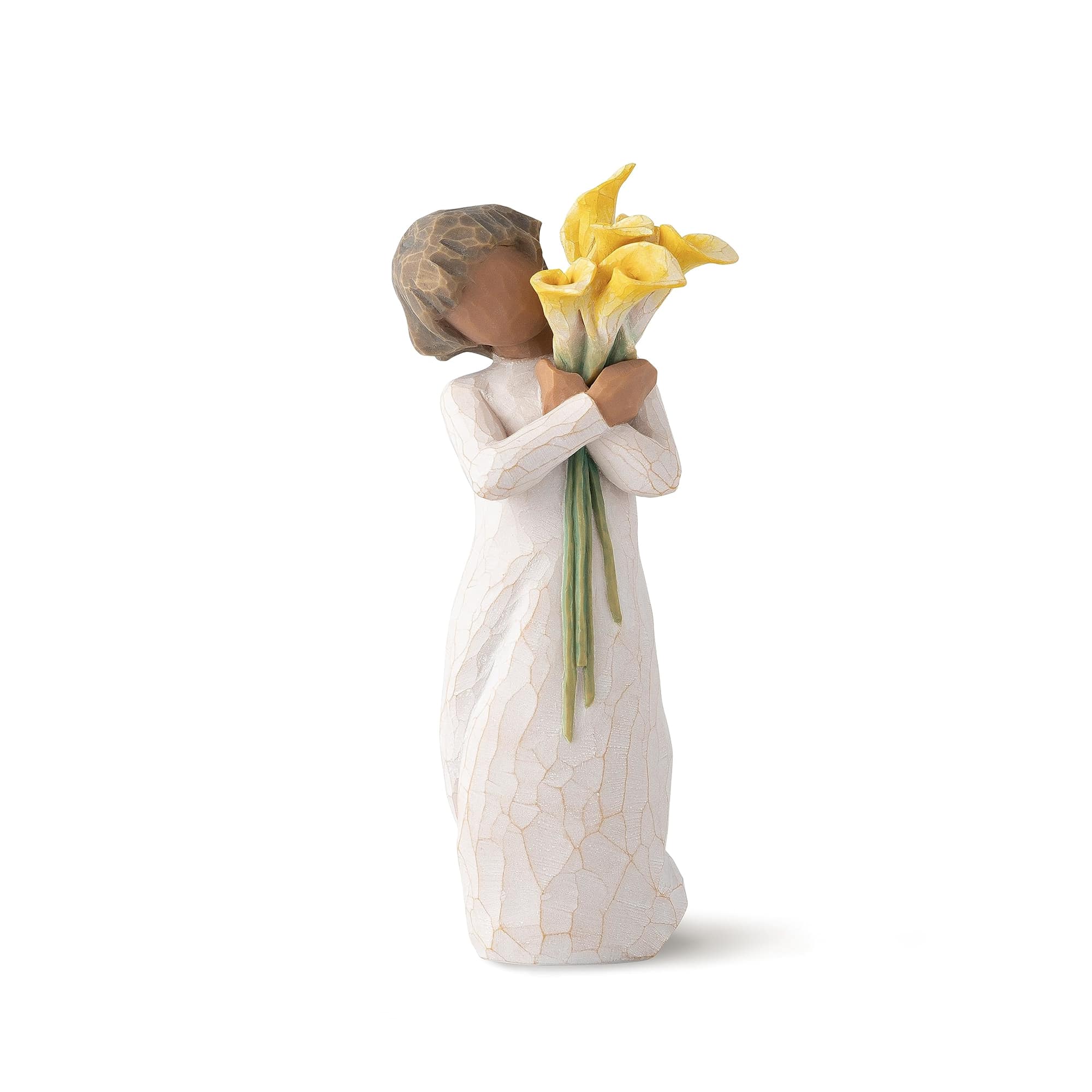 Willow Tree Ornament: With Gratitude, Yellow Bouquet