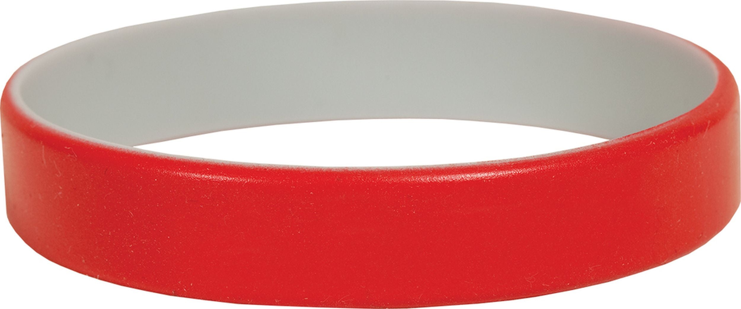 Wristband: Red and Grey Silicone