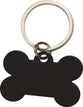 Keyring: Dog Bone, Black Anodized Aluminium