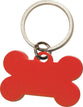Keyring: Dog Bone, Red Anodized Aluminium