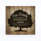 Wall Art: Our Family (Pine Wood)