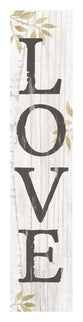 Tabletop Decor: Love, White Washed Leaves