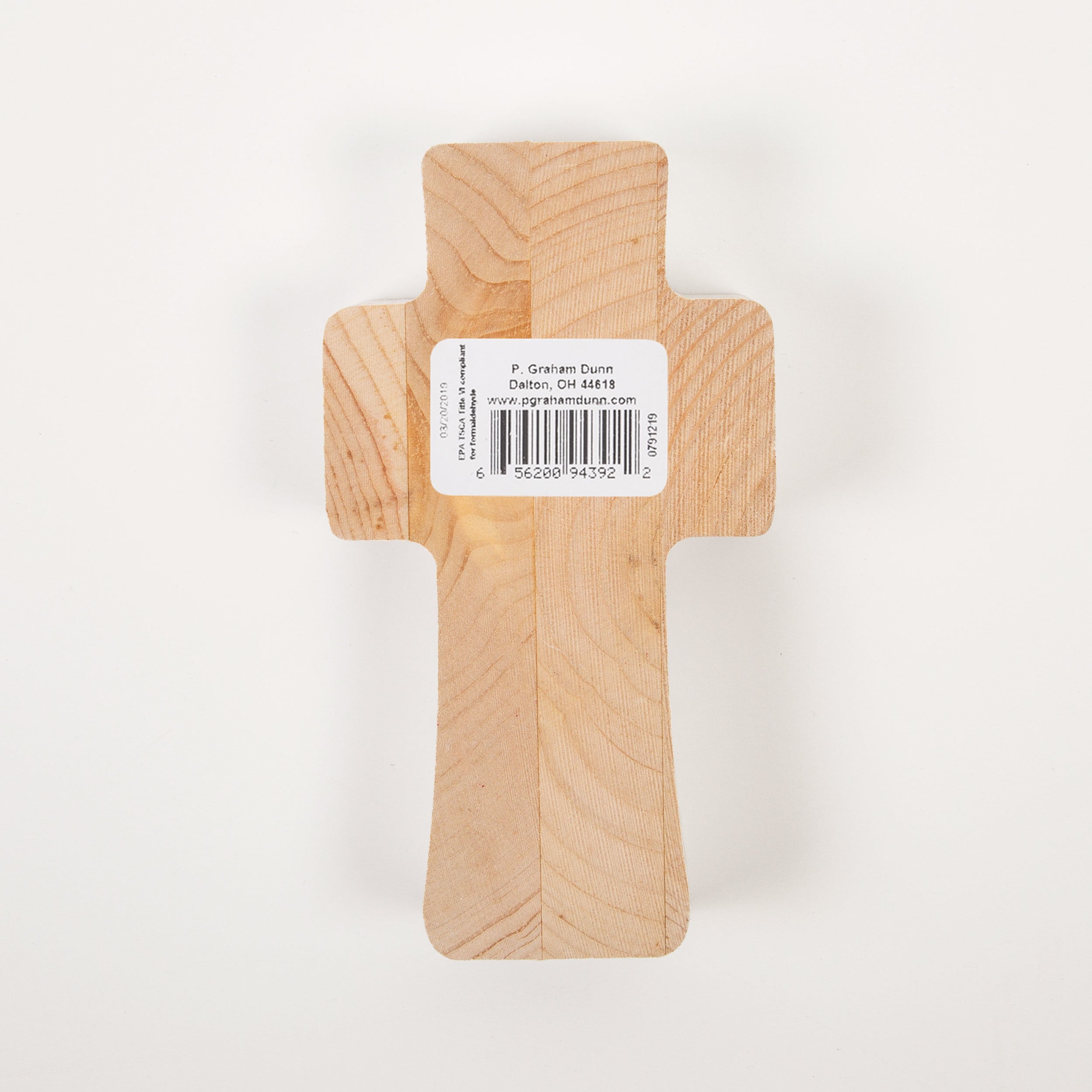 Cross: Pray More Worry Less (Pine)