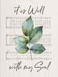 Tabletop Decor : It is Well With My Soul (Pine) (Vintage Praise Series)