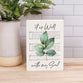 Tabletop Decor : It is Well With My Soul (Pine) (Vintage Praise Series)