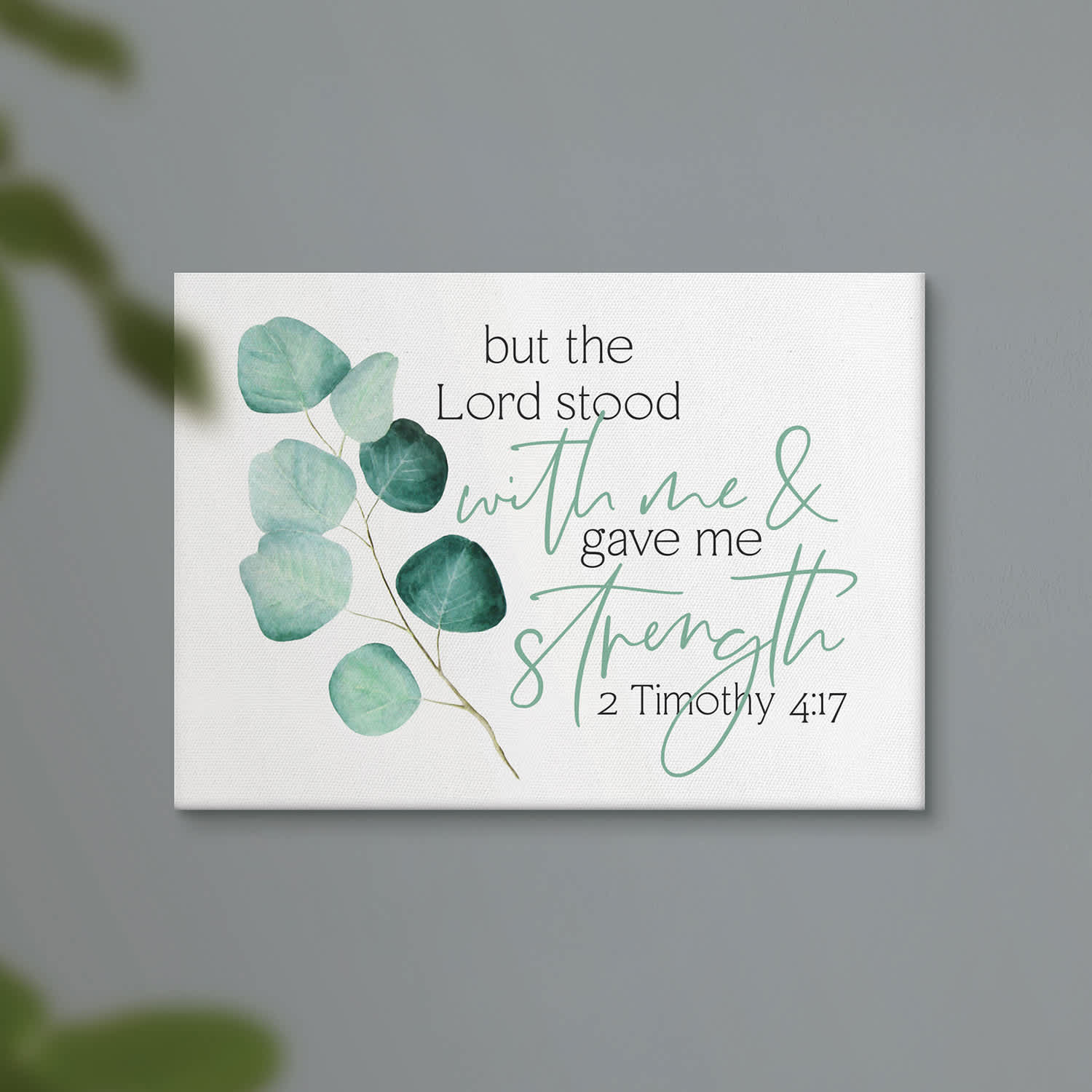 Wall Art: But the Lord Stood With Me (Canvas)