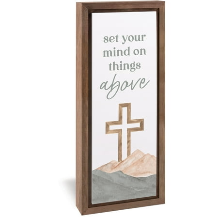 Framed Wall Art: Set Your Mind on Things Above (MDF Wood/Pine Wood)