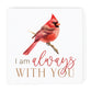 Magnet: I Am Always With You, Cardinal (HDF Wood/Magnet)