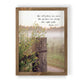 Framed Wall Art, Mdf/Pine: He Refreshes My Soul. He Guides Me Along the Right Path, Psalm 23:3