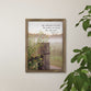 Framed Wall Art, Mdf/Pine: He Refreshes My Soul. He Guides Me Along the Right Path, Psalm 23:3