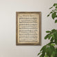 Framed Wall Art, Mdf/Pine: Amazing Grace, Music Sheet