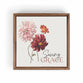 Tabletop Decor, Mdf/Pine, Square: Saving Grace, Floral, Milled Hanger Hole