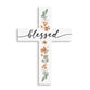 Cross, Mdf: Blessed, Milled Hanger Hole
