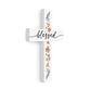 Cross, Mdf: Blessed, Milled Hanger Hole